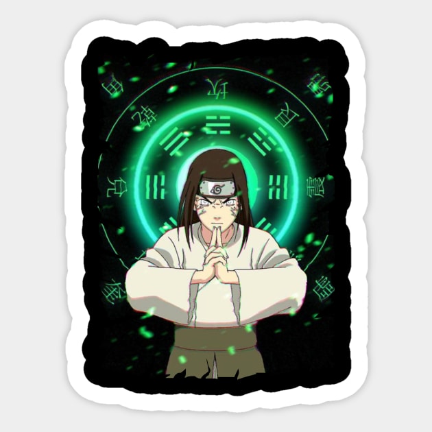 NEJI HYUGA MERCH VTG Sticker by funnymushroomz